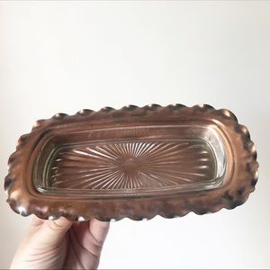 Vintage Kitchen - Vintage Unique Copper Butter Dish Vintage Kitchen - Vintage Unique Copper Butter Dish